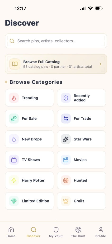 Pinporium — Discover listings & the catalog